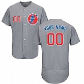 Cubs Gray Customized Flexbase New Design Jersey,baseball caps,new era cap wholesale,wholesale hats
